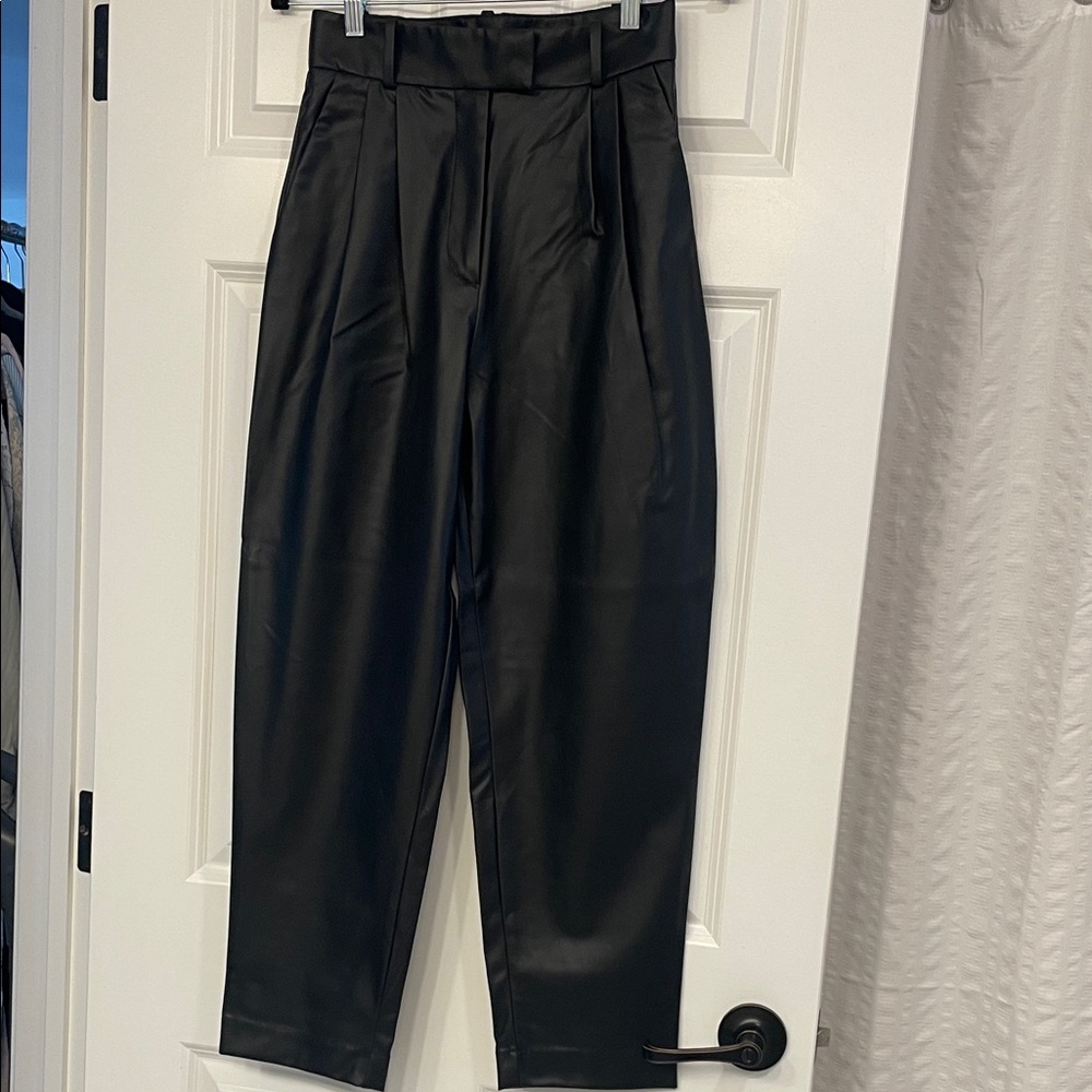 H&M faux leather Trousers